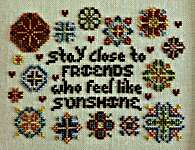 Click/tap for more details of Stay Close (cross stitch) by Rosewood Manor