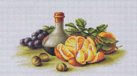 Click for more details of Still Life with Oranges (cross stitch) by Luca - S