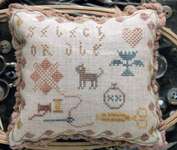 Click/tap for more details of Stitch or Die Pincushion (cross stitch) by Heartstring Samplery