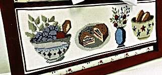 Click/tap for more details of Stitch Rows - Bowls & Berries (cross stitch) by Anabella's