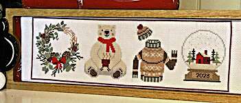Click/tap for more details of Stitch Rows Winter (cross stitch) by Anabella's