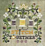 Click/tap for more details of Stitch Together (cross stitch) by Tiny Modernist