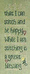 Click/tap for more details of Stitcher's Blessing (cross stitch) by Erica Michaels