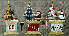 Click for more details of Stitching Christmas (cross stitch) by Twin Peak Primitives