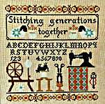 Click for more details of Stitching Generations Together (cross stitch) by Twin Peak Primitives