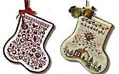 Click/tap for more details of Stitching Stockings (cross stitch) by JBW Designs