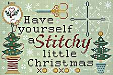 Click/tap for more details of Stitchy Christmas (cross stitch) by Erin Elizabeth Designs