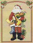 Click for more details of Stocking Santa (cross stitch) by Sue Hillis Designs
