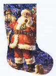 Click for more details of Stocking Woodland Santa (cross stitch) by Heaven and Earth Designs
