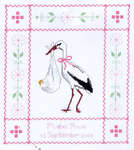 Click for more details of Stork Birth Sampler (cross stitch) by Classic Embroidery