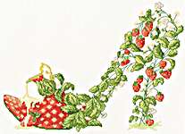 Click for more details of Strawberries And Cream (cross stitch) by Bothy Threads