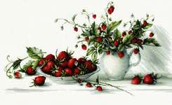 Click for more details of Strawberries (cross stitch) by Luca - S