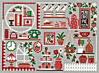 Click for more details of Strawberry Cafe (cross stitch) by Erin Elizabeth Designs