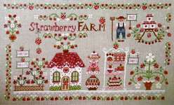 Click for more details of Strawberry Farm (cross stitch) by Cuore e Batticuore