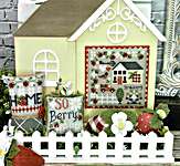 Click/tap for more details of Strawberry House (cross stitch) by Erin Elizabeth Designs