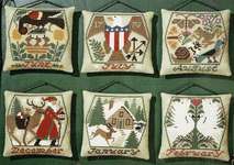 Click/tap for more details of Summer and Winter (cross stitch) by The Prairie Schooler
