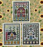 Click for more details of Summer Barn Trio (cross stitch) by Waxing Moon Designs