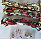 Click/tap for more details of Summer by the Sea Embellishment Pack (thread and floss) by Jeannette Douglas