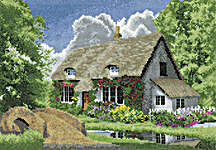 Click for more details of Summer Cottage (cross stitch) by John Clayton