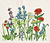 Click for more details of Summer Field Flowers (cross stitch) by Permin of Copenhagen