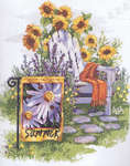 Click for more details of Summer Garden Flag (cross stitch) by Janlynn