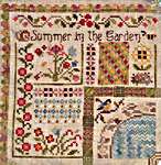 Click/tap for more details of Summer in the Garden (cross stitch) by Jeannette Douglas