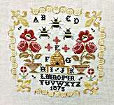 Click for more details of Summer Of Bees (cross stitch) by Twin Peak Primitives