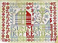 Click/tap for more details of Summer Refreshes (cross stitch) by Summer House Stitche Workes