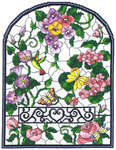 Click for more details of Summer Stained Glass Window (cross stitch) by Imaginating