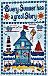 Click/tap for more details of Summer Story (cross stitch) by Pickle Barrel Designs