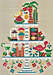 Click/tap for more details of Summer Tier (cross stitch) by Erin Elizabeth Designs