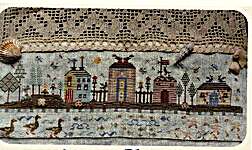 Click/tap for more details of Summer Village (cross stitch) by Nikyscreations