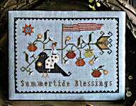 Click/tap for more details of Summertide Blessings (cross stitch) by Plum Street Samplers
