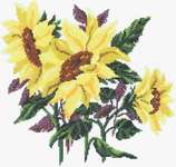 Click/tap for more details of Sunflower Three (cross stitch) by Imaginating