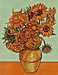 Click for more details of Sunflowers (After Van Gogh) (cross stitch) by Luca - S