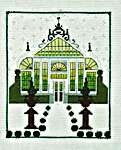 Click/tap for more details of Sunrise Greenhouse (cross stitch) by Nora Corbett