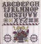 Click/tap for more details of Surrey House Sampler (cross stitch) by Rosewood Manor