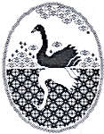 Click for more details of Swan Reflections (blackwork) by Berlin Embroidery Designs