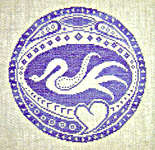 Click/tap for more details of Swan Roundel (cross stitch) by The Workbasket