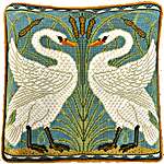 Swan, Rush and Iris Tapestry