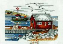 Click for more details of Swedish Skerries (cross stitch) by Permin of Copenhagen