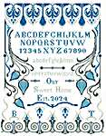 Click/tap for more details of Sweet Home Sampler (cross stitch) by The Wishing Thorn