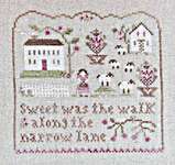 Click/tap for more details of Sweet was the Walk (cross stitch) by Little House Needleworks