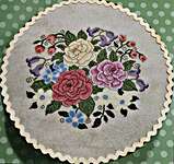Click/tap for more details of Tammie's Roses (cross stitch) by Vintage Needlearts