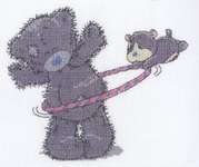 Click for more details of Tatty Teddy & my Blue Nose friends - Hula Hoop (cross stitch) by DMC Creative