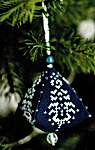 Click for more details of Teardrop Bells 3D Christmas Tree Ornament (cross stitch) by Cotton Pixels
