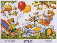 Teddies Birth Sampler