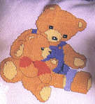 Click/tap for more details of Teddy Bears in Cross Stitch (cross stitch) by Merehurst