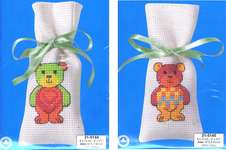 Click for more details of Teddy Sachets (cross stitch) by Permin of Copenhagen