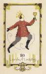 Click/tap for more details of Ten Lords a Leaping (cross stitch) by Nora Corbett